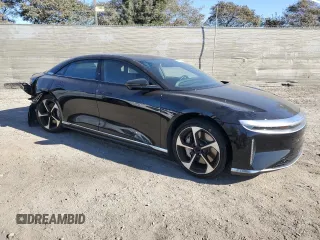 2023 Lucid Air Touring with VIN 50EA1TEA5PA002783, listed as a Copart auction lot 88159255 with 0 mi miles and Salvage Title. Bid and sale history available at carsss.com. Image 4.