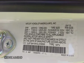 2016 Acura RDX Technology with VIN 5J8TB4H54GL009695, listed as a IAAI auction lot 41784860 with 115,184 mi miles and . Bid and sale history available at carsss.com. Image 9.