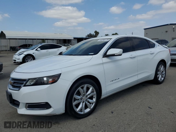 2017 Chevrolet Impala LT with VIN 1G1105SA6HU212292, listed as a Copart auction lot 53299175 with 186,530 mi miles and Salvage Title. Bid and sale history available at DreamBid. Image 1.
