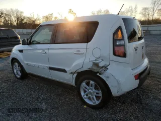 2011 Kia Soul + with VIN KNDJT2A25B7301655, listed as a Copart auction lot 46805455 with 185,848 mi miles and Salvage Title. Bid and sale history available at carsss.com. Image 2.