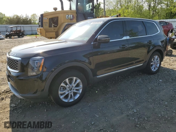 2021 Kia Telluride LX with VIN 5XYP24HC6MG127592, listed as a Copart auction lot 55353825 with 43,115 mi miles and Salvage title. Bid and sale history available at DreamBid. Image 1.