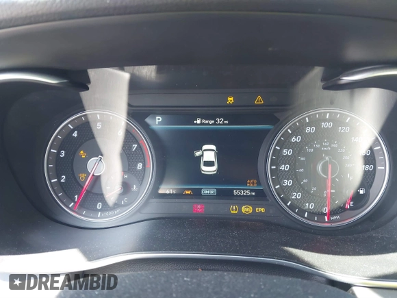 2019 Genesis G70 Dynamic with VIN KMTG34LE8KU031322, listed as a IAAI auction lot 41636994 with 55,325 mi miles and . Bid and sale history available at DreamBid. Image 7.