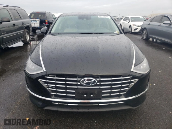 2020 Hyundai Sonata Hybrid Blue with VIN KMHL24JJ2LA010495, listed as a Copart auction lot 82210533 with 46,125 mi miles. Bid and sale history available at carsss.com. Image 5.