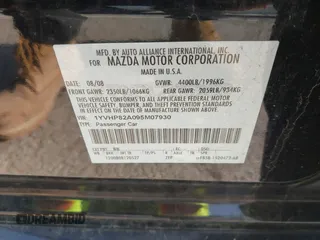 2009 Mazda 6 i Touring with VIN 1YVHP82A095M07930, listed as a IAAI auction lot 42129282 with 214,579 mi miles and . Bid and sale history available at DreamBid. Image 9.