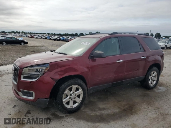 2015 GMC Acadia SLE with VIN 1GKKRNED3FJ223065, listed as a Copart auction lot 57797365 with 195,328 mi miles and Salvage title. Bid and sale history available at DreamBid. Image 1.