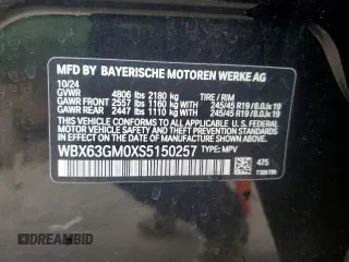 2025 BMW X2 xDrive28i z VIN WBX63GM0XS5150257, wystawiony jako Copart lot #55338625 z przebiegiem 7635 mil mil oraz Tytuł czysty. Historia ofert i sprzedaży dostępna na DreamBid. Obrazek 12.
