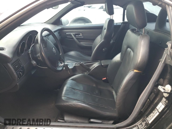 1998 Mercedes-Benz SLK 230/320 with VIN WDBKK47F5WF021225, listed as a Copart auction lot 78229924 with 134,482 mi miles and Salvage Title. Bid and sale history available at DreamBid. Image 7.