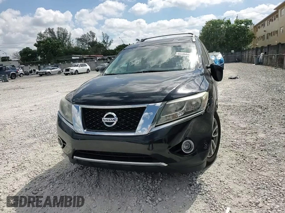 2014 Nissan Pathfinder SL with VIN 5N1AR2MNXEC645039, listed as a Copart auction lot 53368885 with 100,992 mi miles and Salvage Title. Bid and sale history available at DreamBid. Image 12.