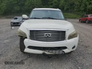 2012 Infiniti QX56 7-passenger with VIN JN8AZ2NFXC9515756, listed as a Copart auction lot 57978785 with Not provided miles and Salvage title. Bid and sale history available at DreamBid. Image 5.