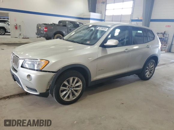 2013 BMW X3 xDrive28i with VIN 5UXWX9C52D0A27015, listed as a Copart auction lot 50790355 with 97,752 mi miles and Salvage Title. Bid and sale history available at carsss.com. Image 1.