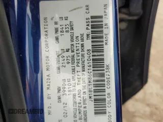 2012 Mazda 3 i Grand Touring с VIN JM1BL1M86C1610408, выставлен на аукционе Copart как лот 57628845 с пробегом 162 480 миль миль и Списание • Salvage title. История ставок и продаж доступна на DreamBid. Изображение 12.