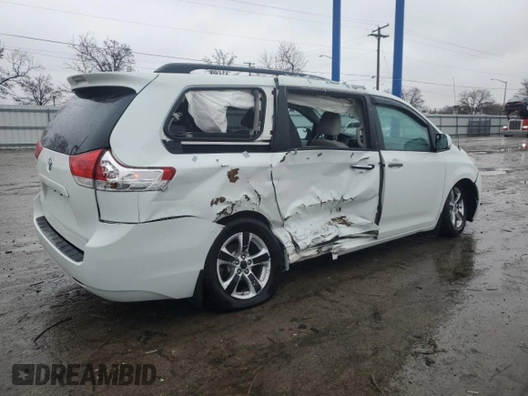 2012 Toyota Sienna LE AAS with VIN 5TDKK3DC1CS250776, listed as a Copart auction lot 45967195 with 63,574 mi miles and Salvage Title. Bid and sale history available at carsss.com. Image 3.