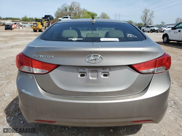 2011 Hyundai Elantra GLS with VIN 5NPDH4AE2BH023684, listed as a Copart auction lot 51601165 with 147,391 mi miles and Salvage Title. Bid and sale history available at carsss.com. Image 6.