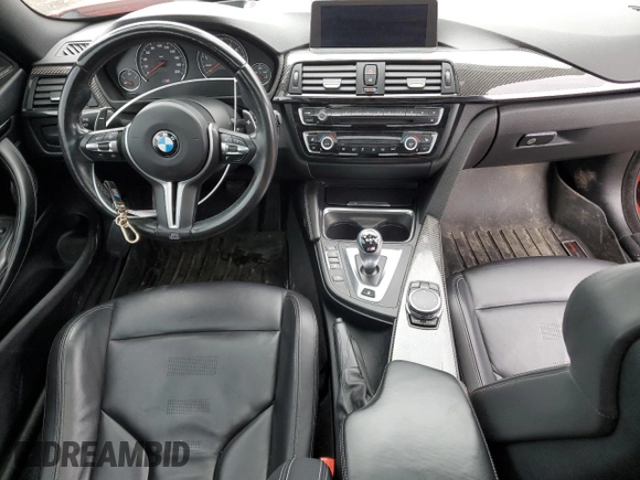 2015 BMW M4 with VIN WBS3R9C50FK332055, listed as a Copart auction lot 48268074 with 65,996 mi miles. Bid and sale history available at carsss.com. Image 8.