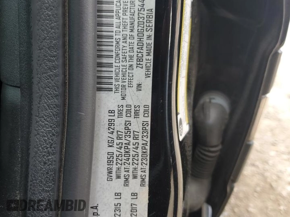 2016 FIAT 500L Trekking z VIN ZFBCFADH0GZ037544, wystawiony jako Copart lot #61364205 z przebiegiem 85 729 mil mil oraz Szkoda całkowita • Salvage title. Historia ofert i sprzedaży dostępna na DreamBid. Obrazek 12.