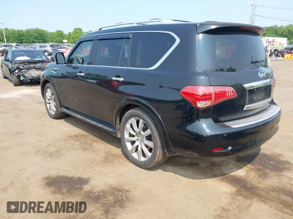 2012 Infiniti QX56 7-passenger z VIN JN8AZ2NF6C9515429, wystawiony jako IAAI lot #42419473 z przebiegiem 133 665 mil mil oraz . Historia ofert i sprzedaży dostępna na DreamBid. Obrazek 3.