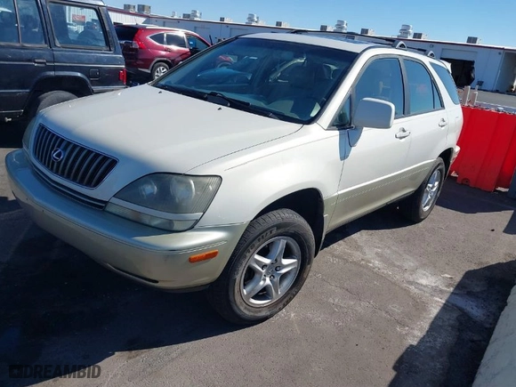 1999 Lexus RX 300 Luxury SUV with VIN JT6GF10U9X0015877, listed as a IAAI auction lot 41666610 with NaN miles. Bid and sale history available at carsss.com. Image 2.