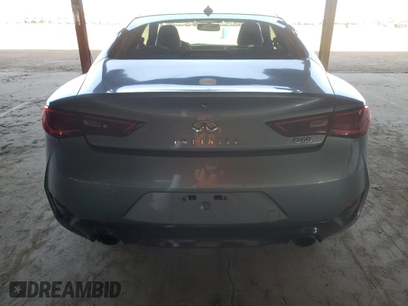 2020 Infiniti Q60 Luxe with VIN JN1EV7EK6LM340103, listed as a Copart auction lot 52420885 with 81,055 mi miles and Salvage Title. Bid and sale history available at carsss.com. Image 6.