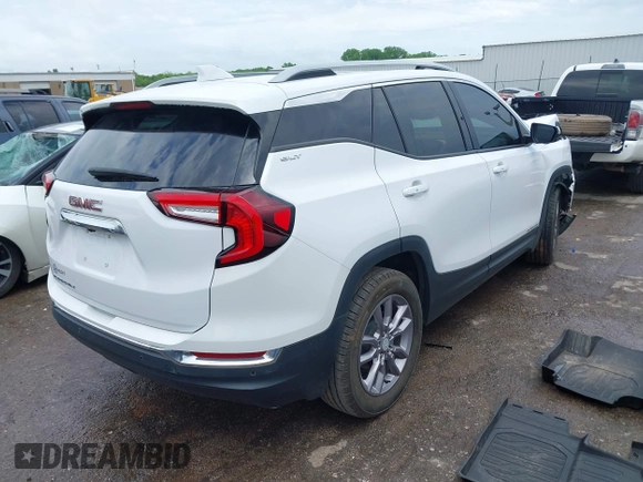 2023 GMC Terrain SLT with VIN 3GKALPEG4PL266410, listed as a IAAI auction lot 42130031 with 4,203 mi miles and . Bid and sale history available at DreamBid. Image 4.