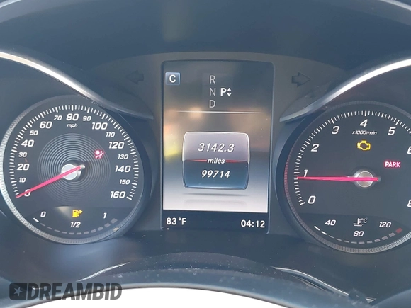 2016 Mercedes-Benz C 300 with VIN 55SWF4JB2GU157426, listed as a IAAI auction lot 41137261 with 99,714 mi miles and . Bid and sale history available at carsss.com. Image 7.