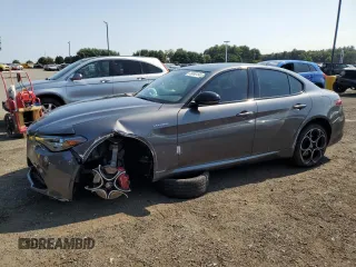 2022 Alfa Romeo Giulia Veloce with VIN ZARFANBN5N7659399, listed as a Copart auction lot 70486154 with 0 mi miles and Salvage Title. Bid and sale history available at carsss.com. Image 1.