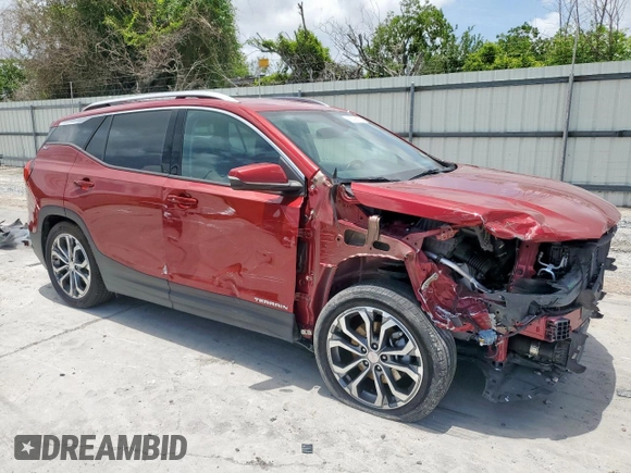 2020 GMC Terrain SLT with VIN 3GKALPEX5LL235290, listed as a Copart auction lot 60328725 with 46,508 mi miles and Salvage title. Bid and sale history available at DreamBid. Image 4.