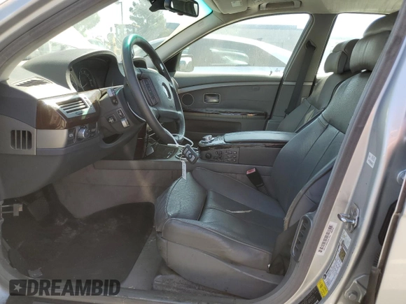 2007 BMW 7 Series 750Li with VIN WBAHN83507DT74313, listed as a Copart auction lot 67606404 with 169,922 mi miles and Clean Title. Bid and sale history available at DreamBid. Image 7.