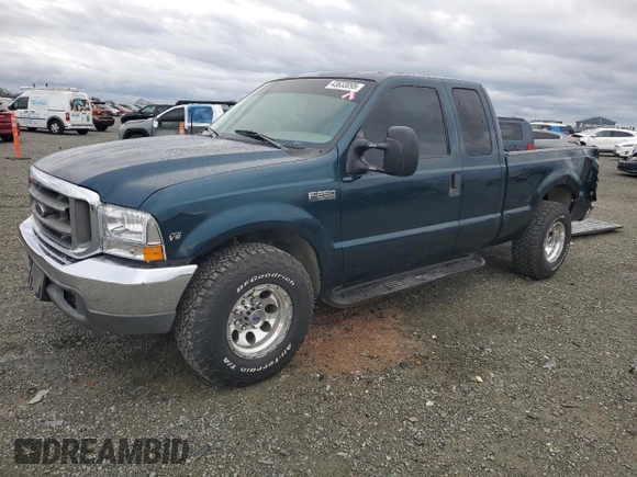 1999 Ford F-250 XL with VIN 1FTNX20L3XEB76271, listed as a Copart auction lot 43633095 with 166,947 mi miles and Salvage title. Bid and sale history available at DreamBid. Image 1.
