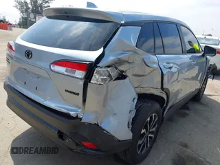 2023 Toyota Corolla Cross Hybrid S with VIN 7MUFBABG1PV014992, listed as a IAAI auction lot 42202656 with 18,913 mi miles and . Bid and sale history available at DreamBid. Image 6.