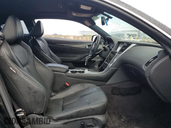 2018 Infiniti Q60 Sport with VIN JN1EV7EK5JM340008, listed as a Copart auction lot 59180555 with 65,856 mi miles and Salvage title. Bid and sale history available at DreamBid. Image 7.
