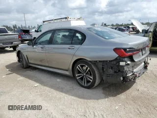 2021 BMW 7 Series 750i xDrive with VIN WBA7U2C07MCE92993, listed as a Copart auction lot 47550495 with 34,985 mi miles and Non repairable. Bid and sale history available at DreamBid. Image 2.