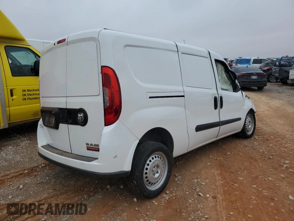 2022 Ram ProMaster City Cargo Tradesman with VIN ZFBHRFAB6N6W44508, listed as a Copart auction lot 86947964 with Not provided miles and Salvage title. Bid and sale history available at DreamBid. Image 3.