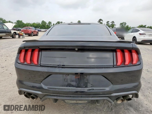 2019 Ford Mustang GT z VIN 1FA6P8CF6K5152848, wystawiony jako Copart lot #57571295 z przebiegiem 57 395 mil mil oraz Szkody całkowita. Historia ofert i sprzedaży dostępna na DreamBid. Obrazek 6.