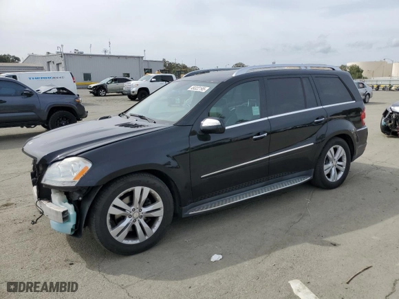 2010 Mercedes-Benz GL-Class GL 450 with VIN 4JGBF7BE6AA540629, listed as a Copart auction lot 49322195 with 107,701 mi miles and Salvage Title. Bid and sale history available at carsss.com. Image 1.