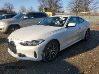 2022 BMW 4 Series 430i xDrive with VIN WBA73AP08NCH76285, listed as a Copart auction lot 85559554 with 25,366 mi miles and Salvage Title. Bid and sale history available at DreamBid. Image 1.