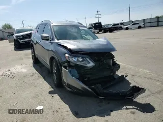 2019 Nissan Rogue SV with VIN JN8AT2MV3KW378220, listed as a Copart auction lot 53349015 with 60,812 mi miles and Salvage Title. Bid and sale history available at carsss.com. Image 12.