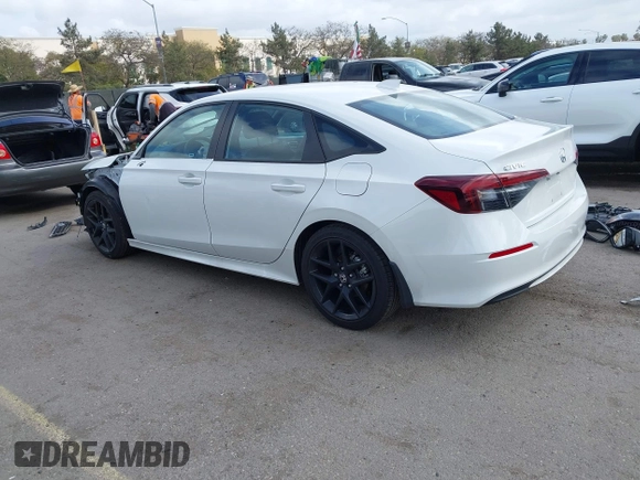 2025 Honda Civic Sport with VIN 2HGFE2F53SH547032, listed as a IAAI auction lot 41894215 with 6,438 mi miles and . Bid and sale history available at DreamBid. Image 3.