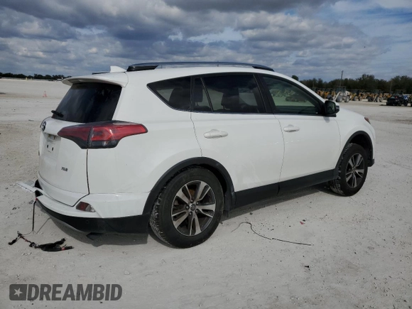2017 Toyota RAV4 XLE with VIN JTMWFREV4HJ709358, listed as a Copart auction lot 42289365 with 44,900 mi miles and Salvage Title. Bid and sale history available at DreamBid. Image 3.