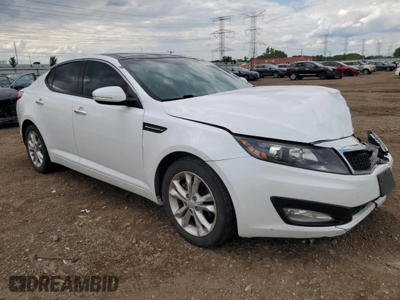 2013 Kia Optima EX with VIN 5XXGN4A78DG124542, listed as a Copart auction lot 59012495 with 167,908 mi miles and Salvage title. Bid and sale history available at DreamBid. Image 4.