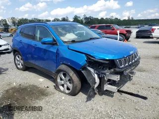 2021 Jeep Compass Latitude with VIN 3C4NJDBB1MT584118, listed as a Copart auction lot 55926585 with 89,454 mi miles and Salvage title. Bid and sale history available at DreamBid. Image 4.