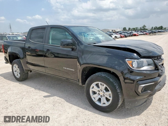 2022 Chevrolet Colorado 2WD LT with VIN 1GCGSCEN9N1248375, listed as a Copart auction lot 59749425 with 65,608 mi miles and Salvage title. Bid and sale history available at DreamBid. Image 4.