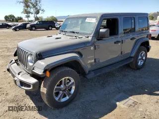 2020 Jeep Wrangler Unlimited Sahara with VIN 1C4HJXEG2LW329752, listed as a Copart auction lot 68563674 with 40,922 mi miles and Salvage Title. Bid and sale history available at carsss.com. Image 1.