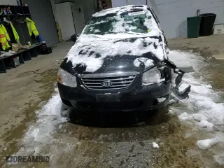 2007 Kia Spectra EX with VIN KNAFE122X75444545, listed as a Copart auction lot 45406305 with 186,245 mi miles and Salvage Title. Bid and sale history available at carsss.com. Image 11.