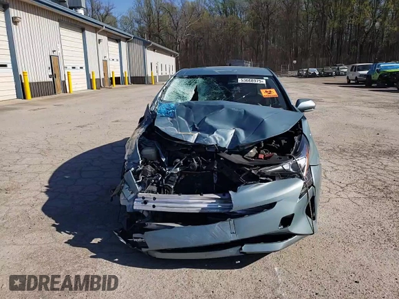 2017 Toyota Prius Two with VIN JTDKBRFU5H3577666, listed as a Copart auction lot 53668975 with 60,752 mi miles and Salvage Title. Bid and sale history available at DreamBid. Image 13.