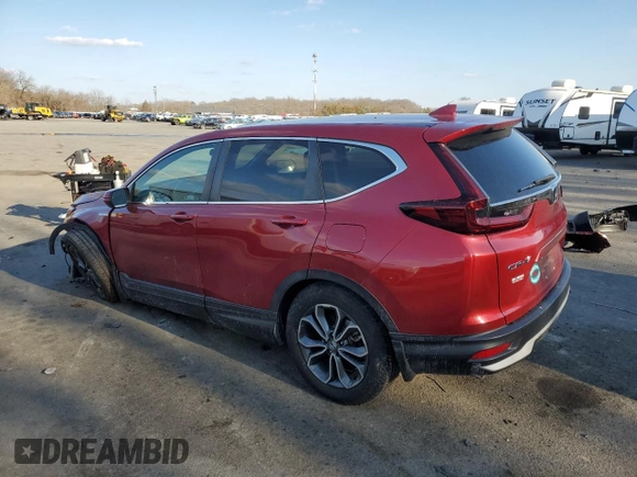 2020 Honda CR-V EX with VIN 7FART6H54LE007786, listed as a Copart auction lot 44129085 with 67,839 mi miles and Salvage Title. Bid and sale history available at DreamBid. Image 2.