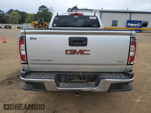2015 GMC Canyon 2WD SLT with VIN 1GTG5CE32F1126691, listed as a Copart auction lot 51075015 with 111,400 mi miles and Salvage Title. Bid and sale history available at carsss.com. Image 6.