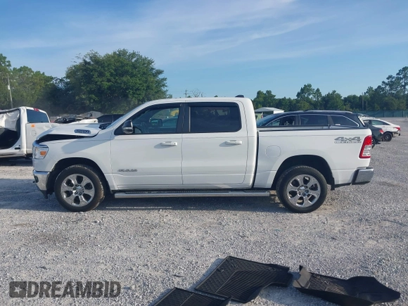 2021 Ram 1500 Big Horn with VIN 1C6SRFFT3MN570531, listed as a IAAI auction lot 42736203 with 84,050 mi miles and . Bid and sale history available at DreamBid. Image 14.