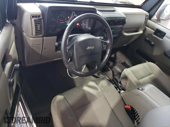 2004 Jeep Wrangler Sahara with VIN 1J4FA59S14P770952, listed as a Copart auction lot 66498694 with 112,649 mi miles and Salvage Title. Bid and sale history available at carsss.com. Image 8.