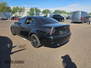 2008 BMW 5 Series 550i with VIN WBANW53508CT50647, listed as a Copart auction lot 89278285 with 153,738 mi miles and Clean Title. Bid and sale history available at carsss.com. Image 3.