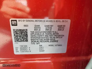 2024 GMC Terrain AT4 with VIN 3GKALYEGXRL152002, listed as a Copart auction lot 49785135 with 21,763 mi miles and Salvage Title. Bid and sale history available at carsss.com. Image 13.